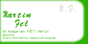 martin fel business card